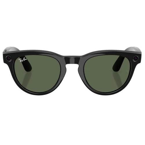 Умные очки Ray-Ban Meta* Headliner Gen 2 Shiny Black, Солнцезащитные линзы G-15 Green (RW4013), размер L